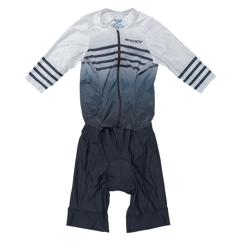 Zoot Ultra Tri P1 Racesuit – Men’s White/Black/Gray