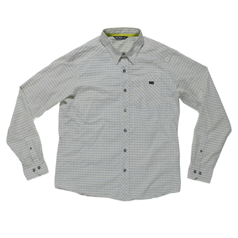 Arc’teryx Long Sleeve Button Down – Men’s White/Green
