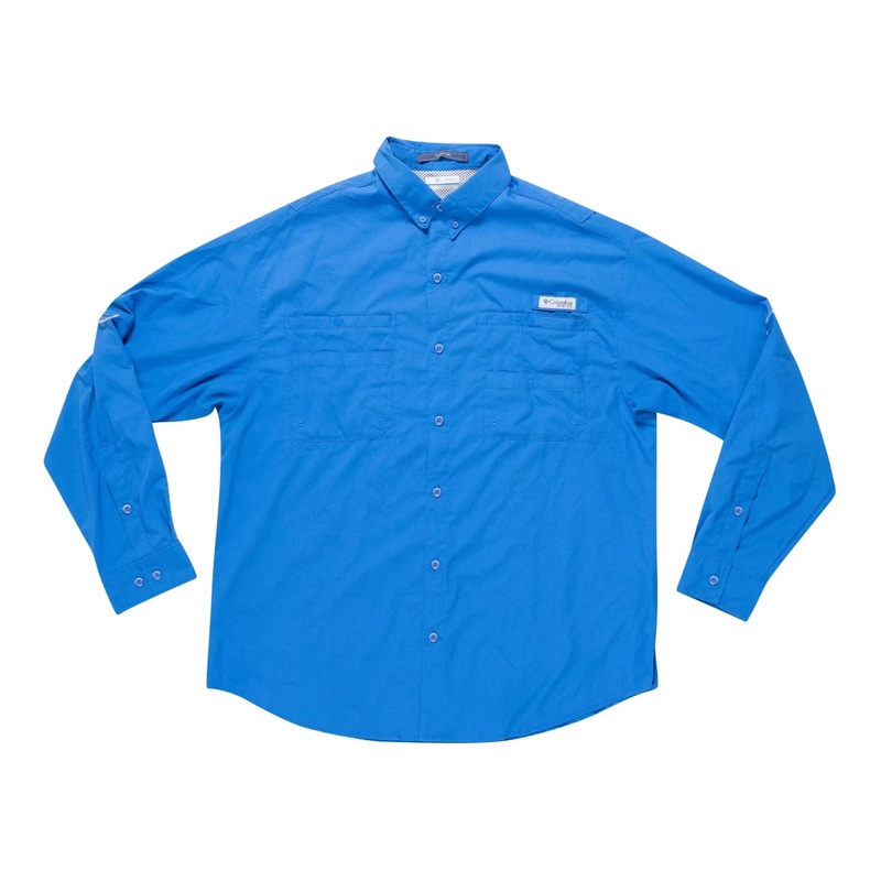 Columbia PFG Bahama II Long Sleeve Shirt – Men’s Blue