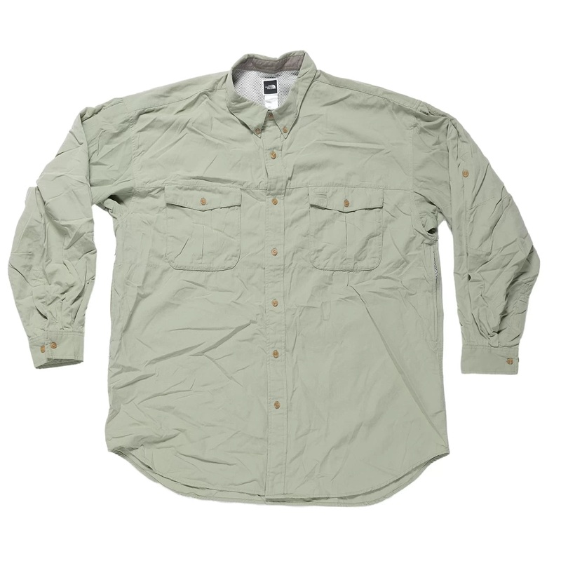 The North Face Long-Sleeve Button-Up Shirt – Men’s Green