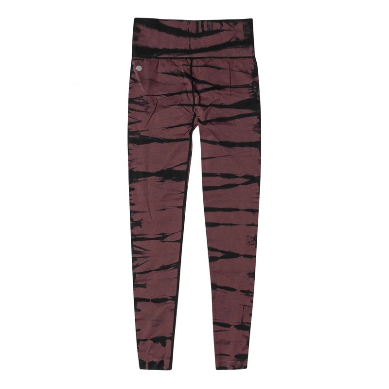 Zella Luxe Rib High Waist Leggings Black/Crimson