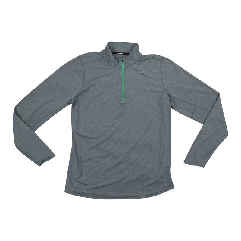 Nike Dri-fit 1/4 Zip Long Sleeve Shirt – Men’s Gray