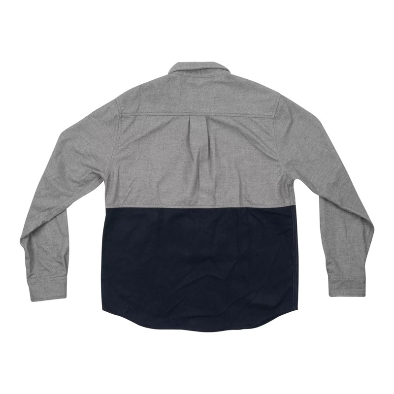 United by Blue Banff Colorblock Wool Shirt Grey/Blue