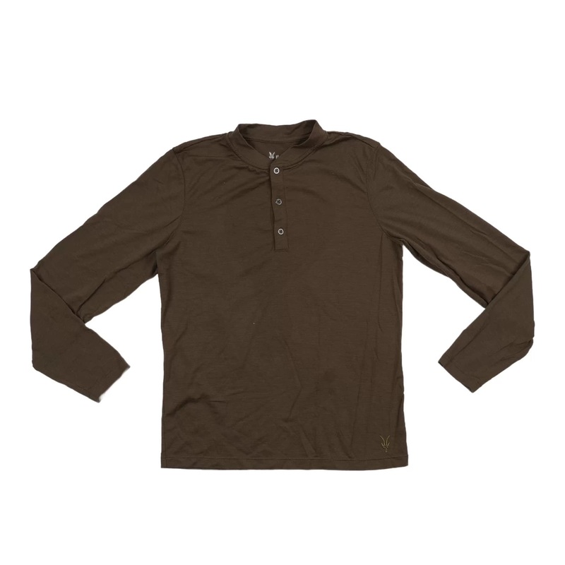 Ibex Merino Henley Long-Sleeve Shirt – Men’s Green