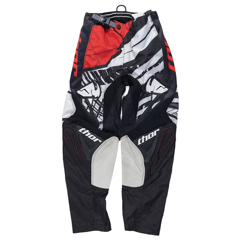 Thor Motocross Pants – Kids’ Red/Black/White