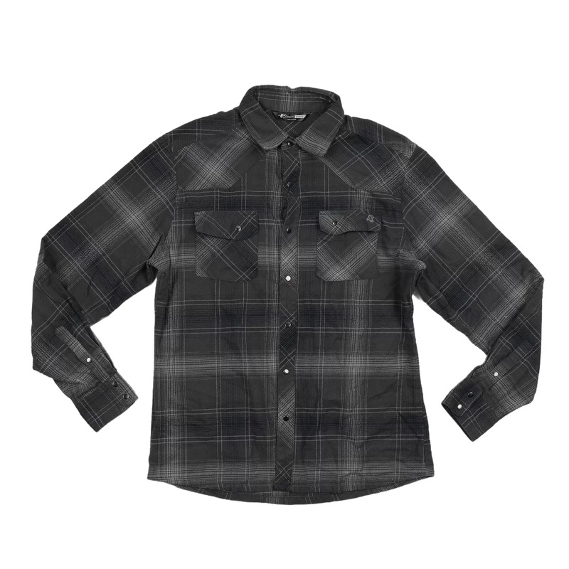 Stone Glacier Timber Butte Snap-Button Long-Sleeve Shirt – Men’s Gray