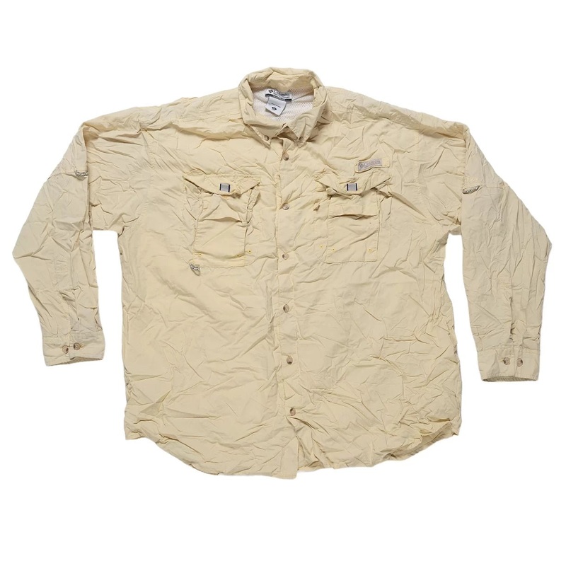 Columbia PFG Bahama II Long Sleeve Shirt – Men’s Yellow