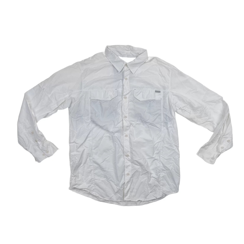 Columbia Long Sleeve Button Up Shirt White