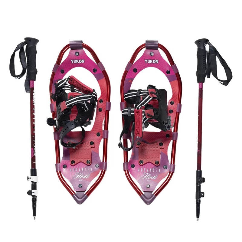 Yukon Charlie’s Advanced Float Snowshoe Kit Pink