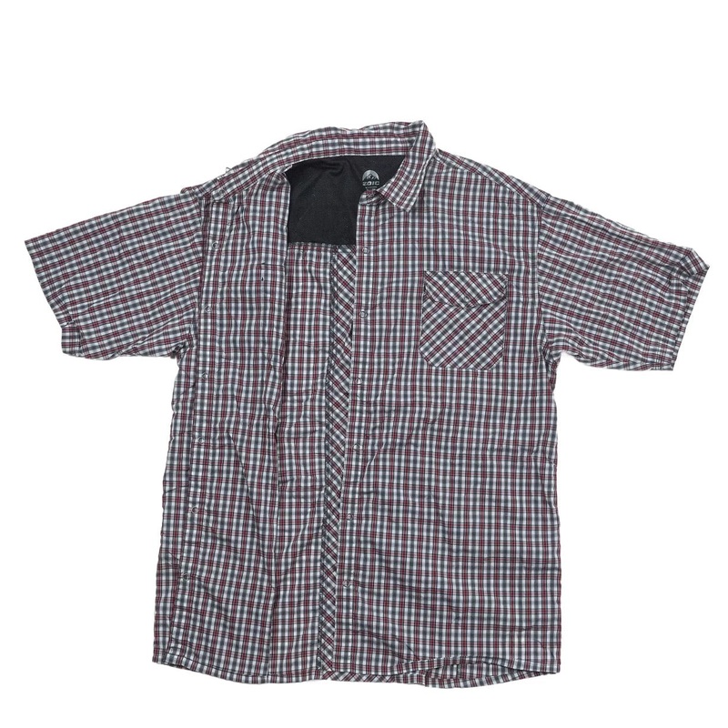 Zoic Short-Sleeve Button Up – Men’s Red/Gray
