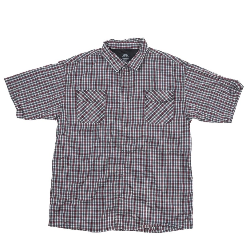Zoic Short-Sleeve Button Up – Men’s Red/Gray