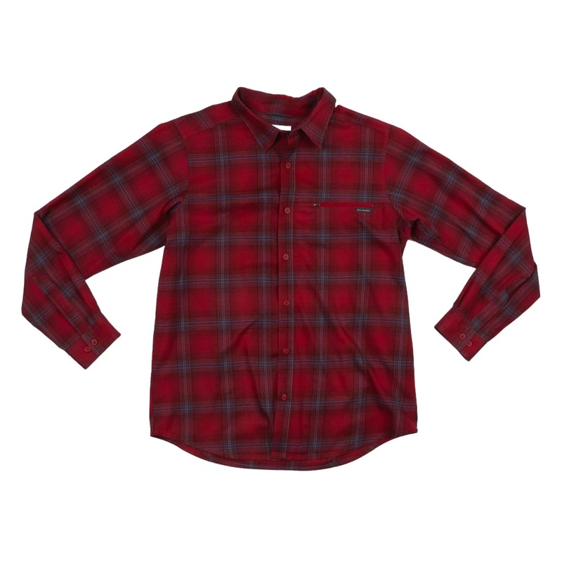 Columbia Long Sleeve Button Down Shirt – Men’s Red