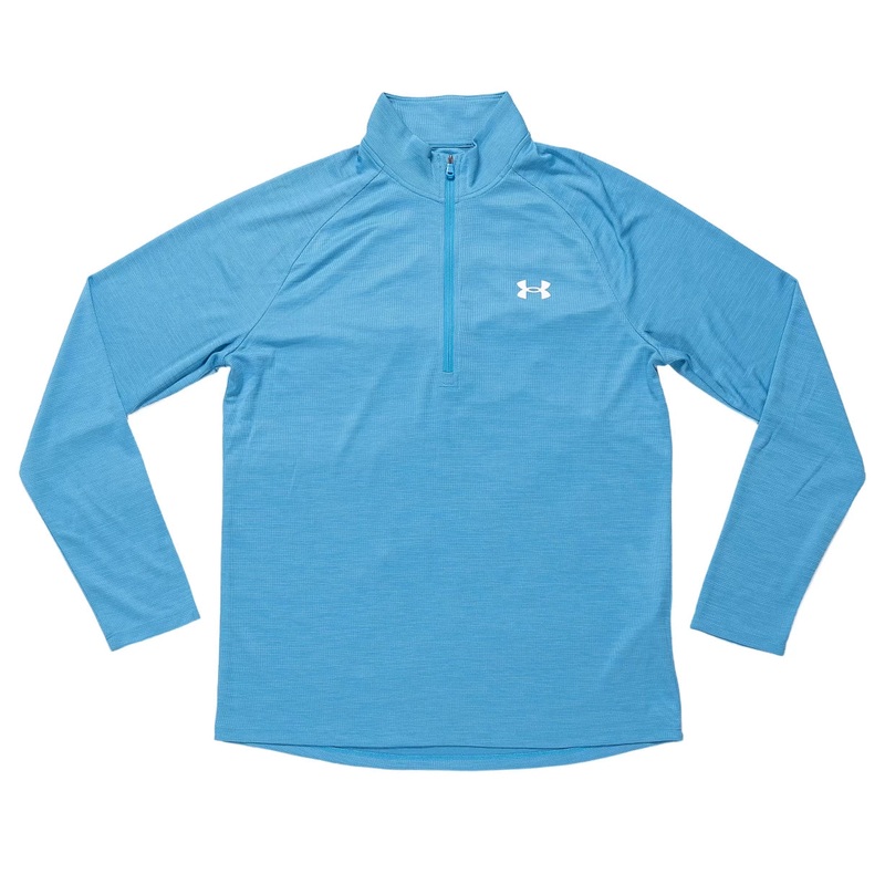 Under Armour UA Tech Textured 1/2 Zip – Men’s Light Blue