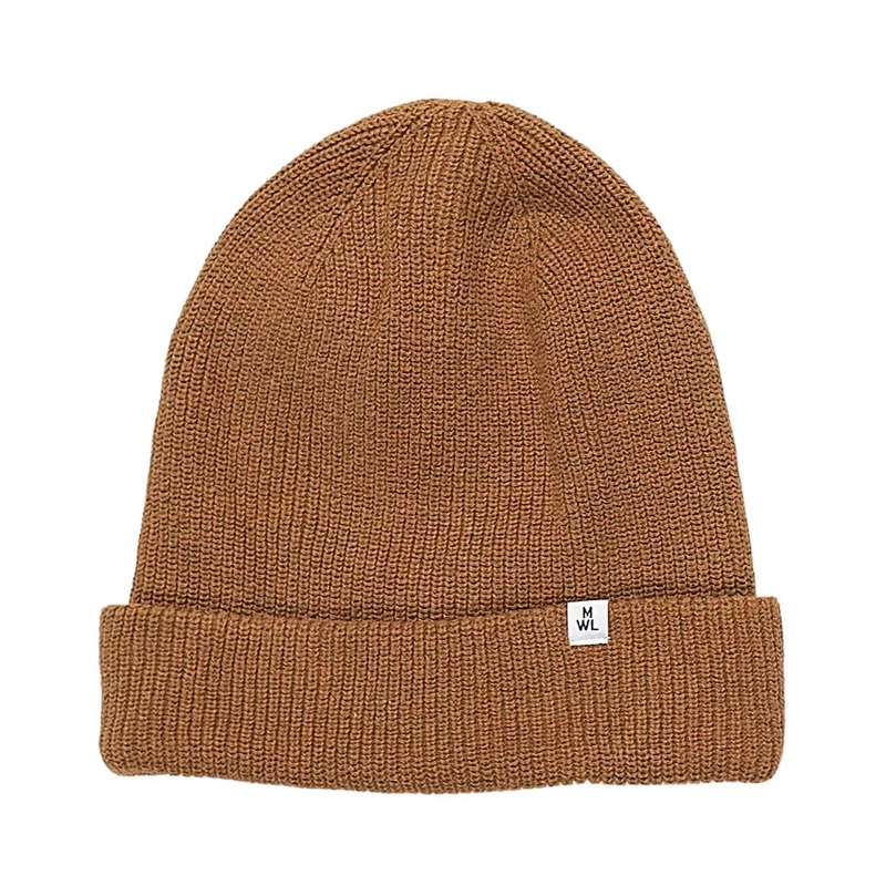 Madewell Recycled Cotton Beanie Cedar Brown