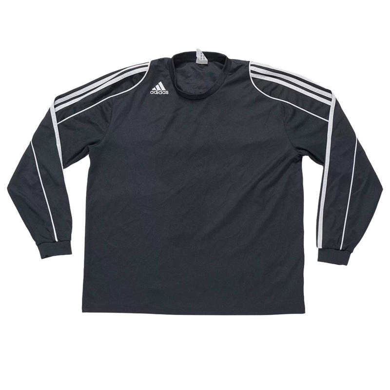 Adidas 3-Stripe Long Sleeve Tee – Men’s Black
