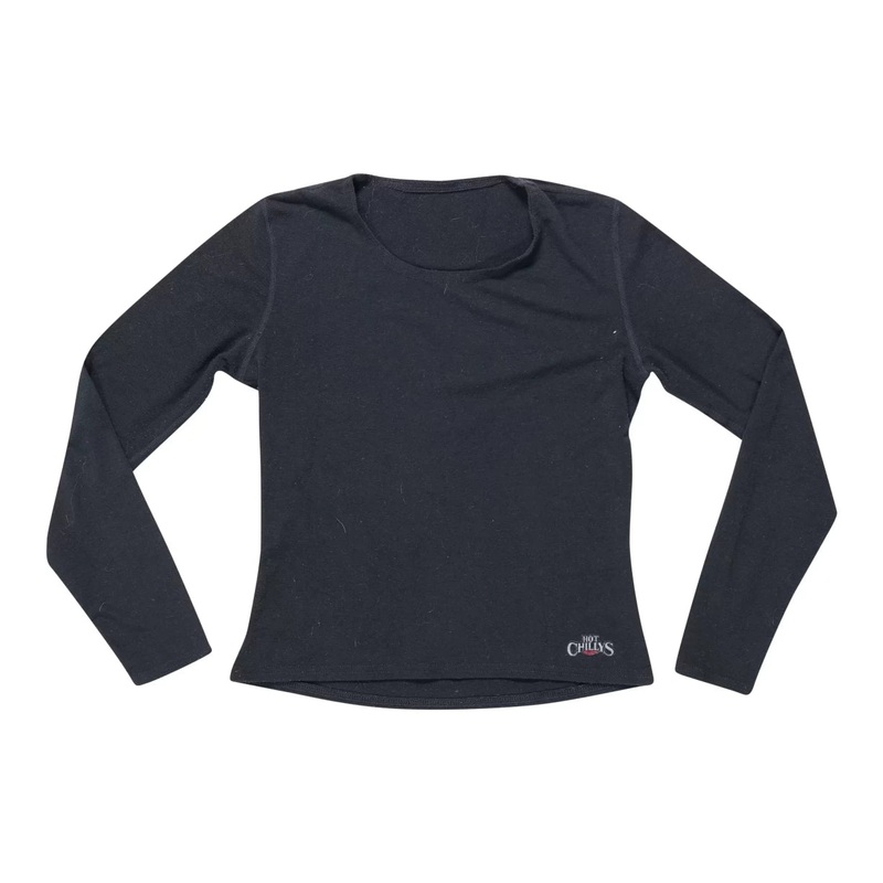 Hot Chillys Microfleece Crew Shirt Black