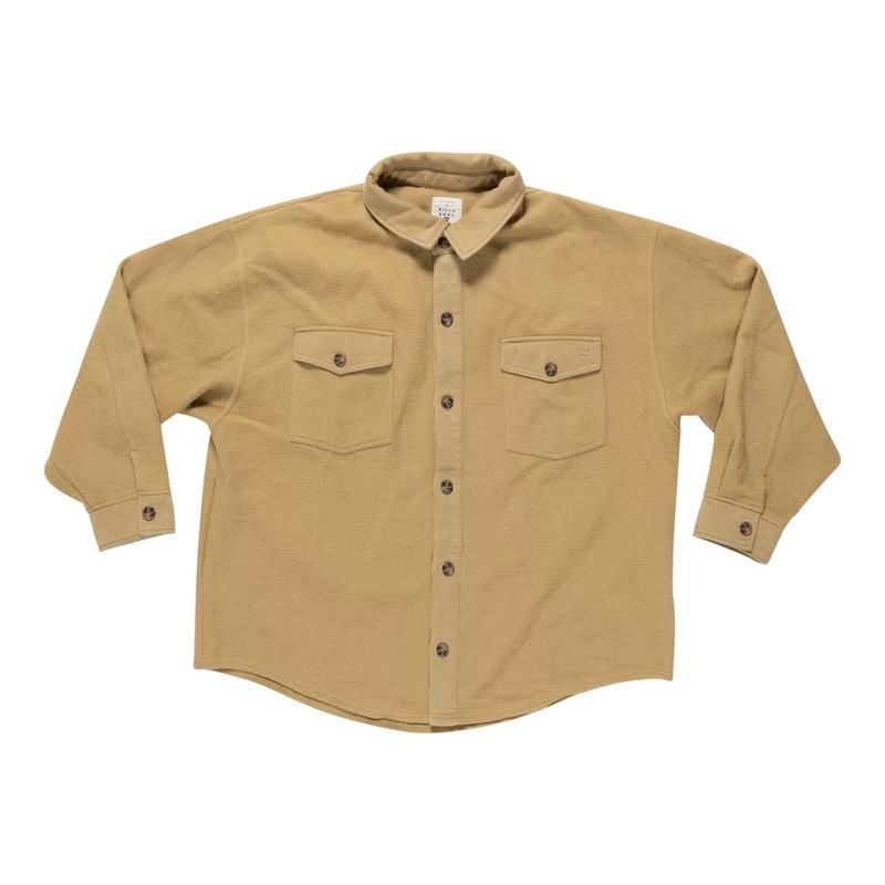 Billabong Any Time Shacket Fleece Top – Women’s Mustard