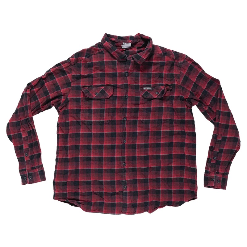 Columbia Cornell Woods Flannel Long Sleeve Shirt Red