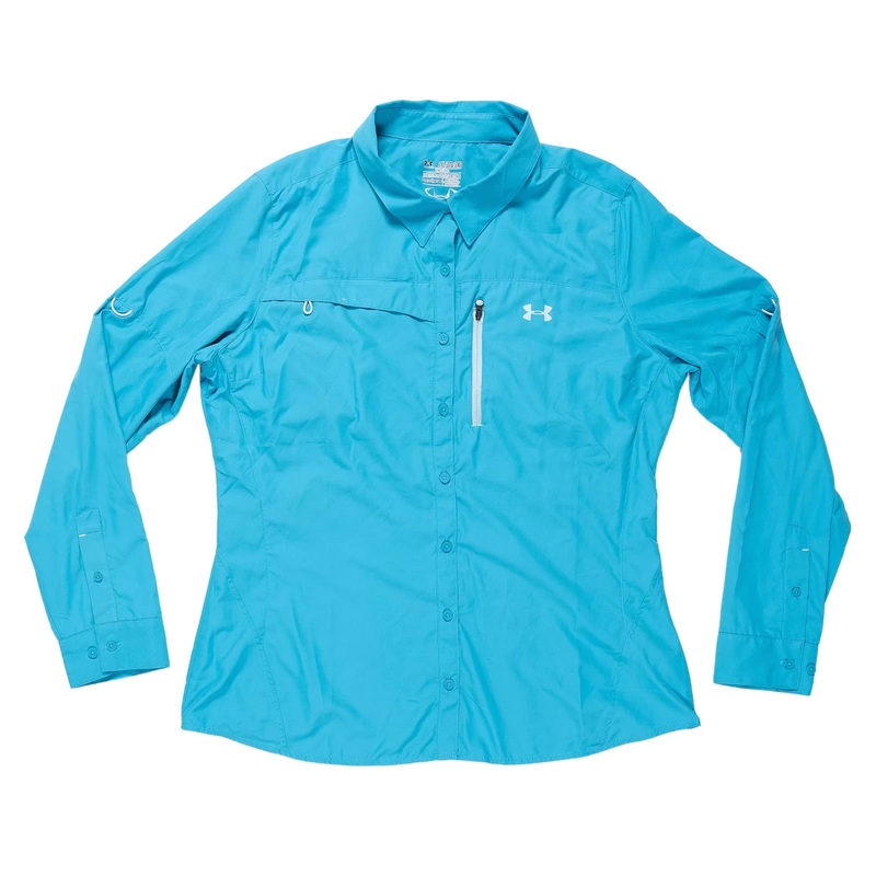 Under Armour Long Sleeve Button Down Shirt Blue
