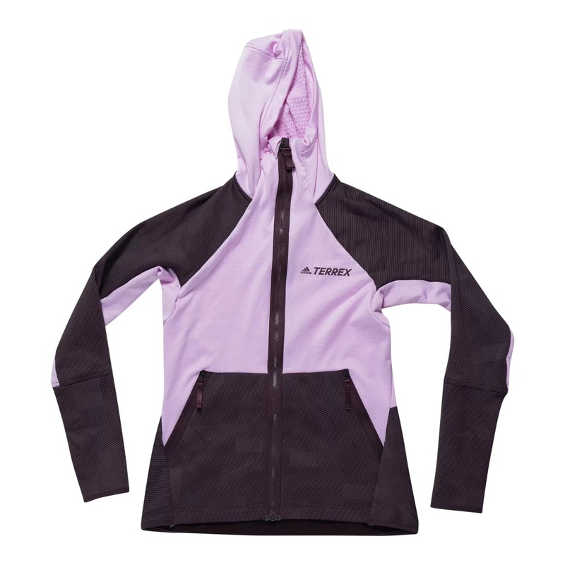 Adidas TERREX Tech Fleece Hooded Hiking Jacket – Women’s Pink