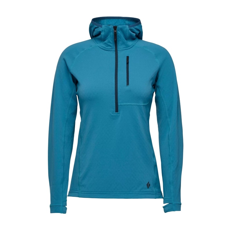 Black Diamond Coefficient Qz Hoody – Women’s Cerulean Blue