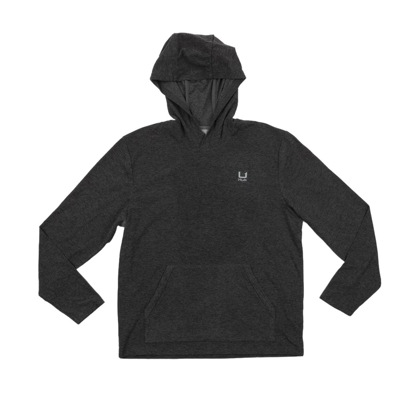 Huk Leeward Lightweight Fleece Hoodie – Men’s Volcanic Ash Heather