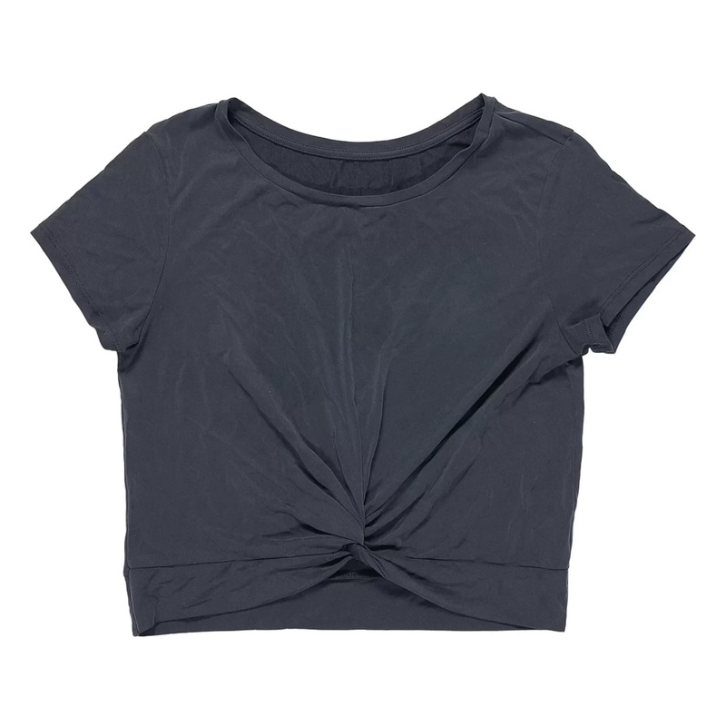 Zyia Active Tie Back T-Shirt Black