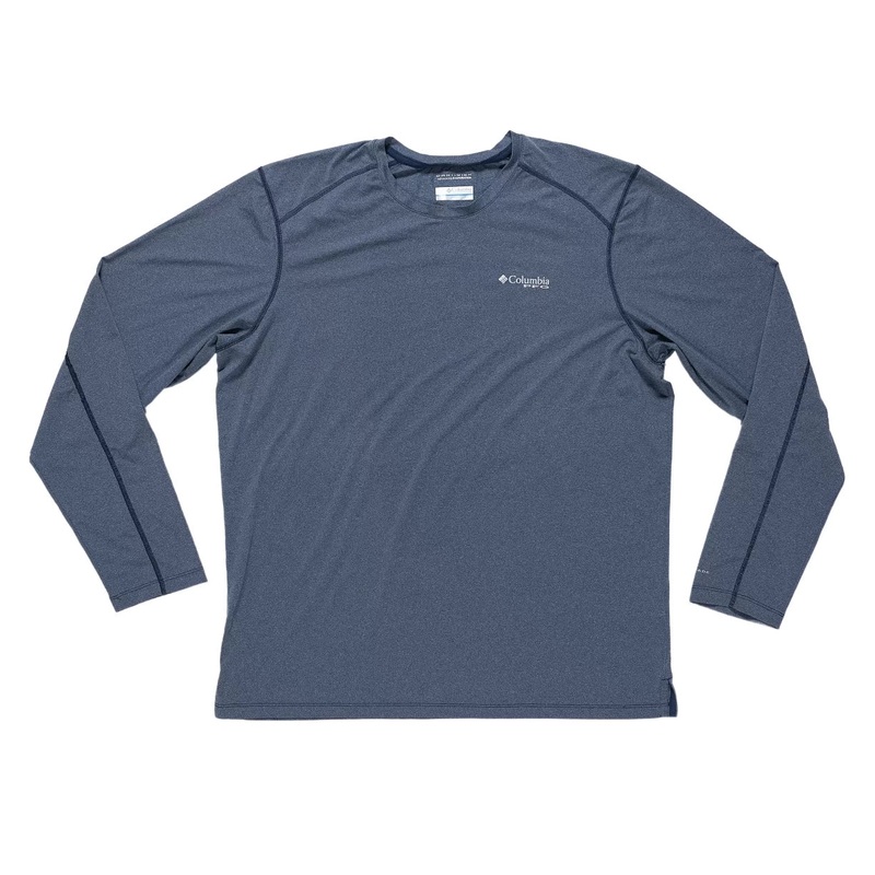 Columbia PFG Solar Stream Long Sleeve Shirt Blue/Grey