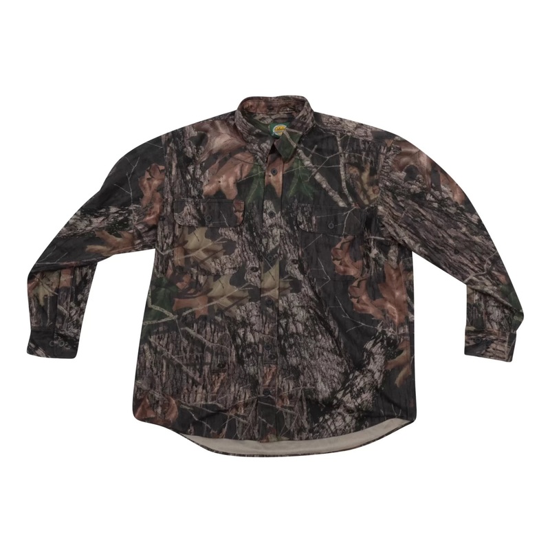 Cabela’s Mossy Oak Button Up Long Sleeve Shirt – Men’s Camo