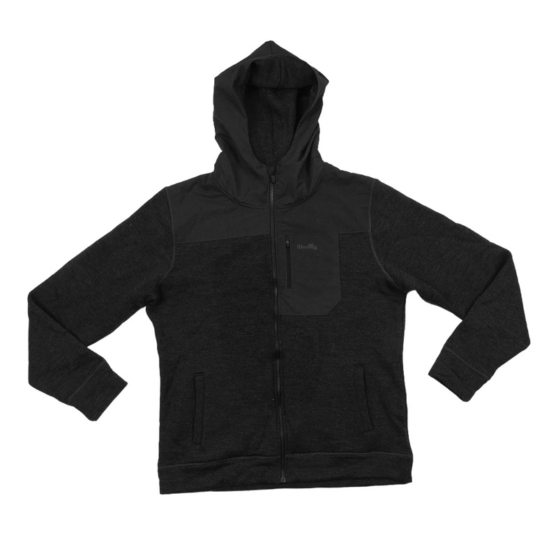 Woolly Merino Fleece Zip Hoodie – Men’s Gray
