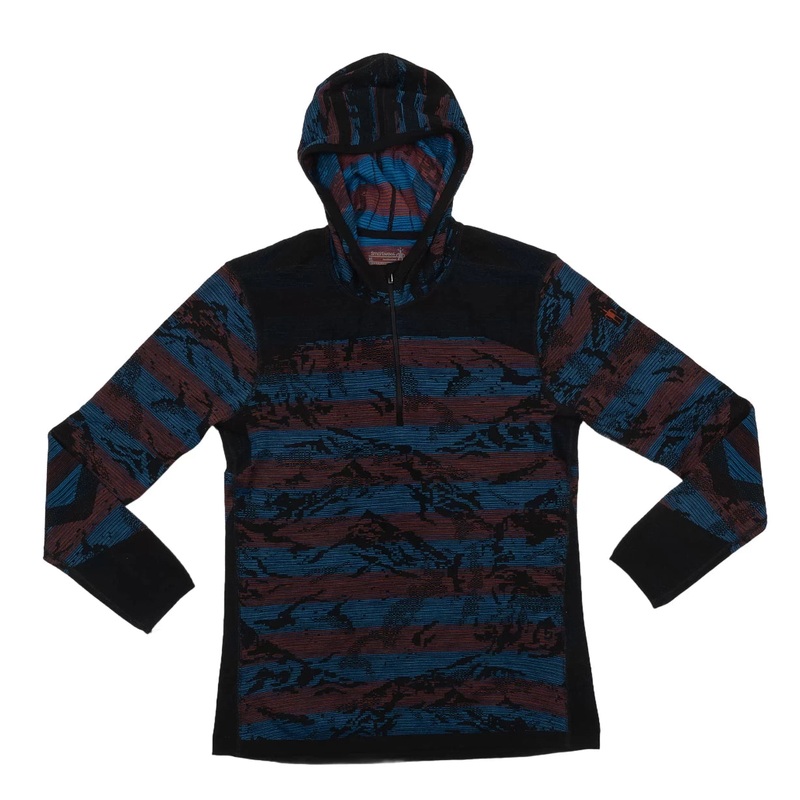 SmartWool Intraknit Thermal Merino Pattern 1/2-Zip Hoodie – Men’s Multi