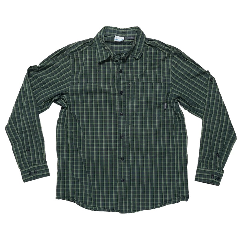 Columbia Omni Wick Long Sleeve Button Down Shirt – Men’s Green