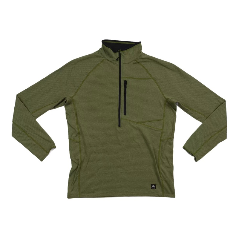 Burton Stockrun Grid Half-Zip Fleece – Men’s Green